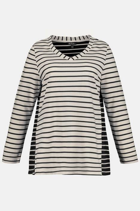Sweatshirt, Ringelmix, Regular, schräge Seitennaht