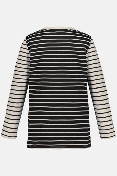 Sweatshirt, Ringelmix, Regular, schräge Seitennaht