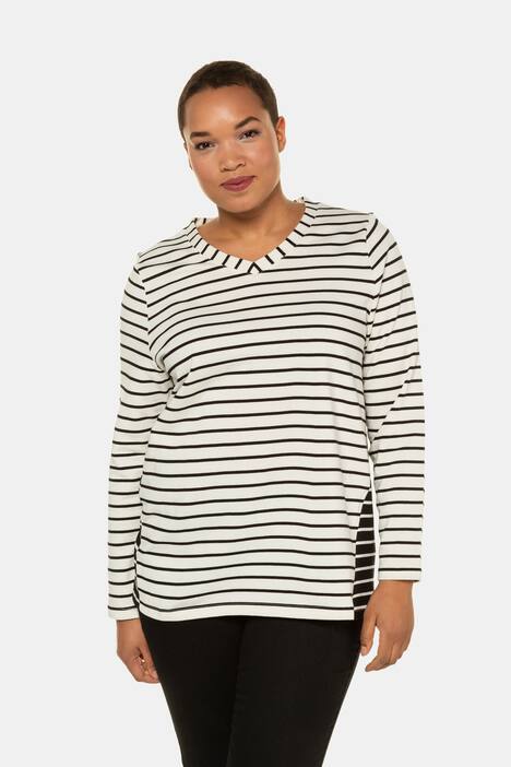 Sweatshirt, Ringelmix, Regular, schräge Seitennaht