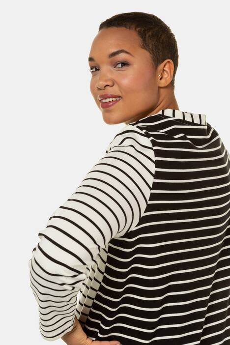 Sweatshirt, Ringelmix, Regular, schräge Seitennaht