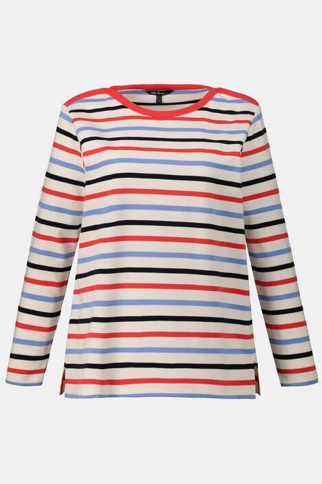 Ringelshirt, amerikanischer Ausschnitt, Regular