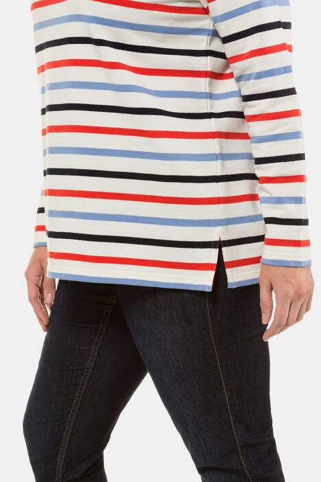 Ringelshirt, amerikanischer Ausschnitt, Regular