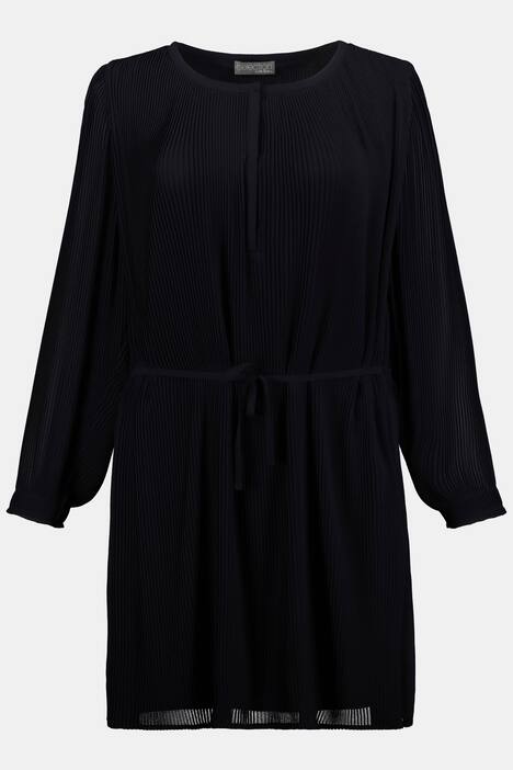 Plisseekleid, Gürtel, elastische Manschetten, selection