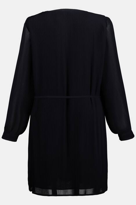 Plisseekleid, Gürtel, elastische Manschetten, selection