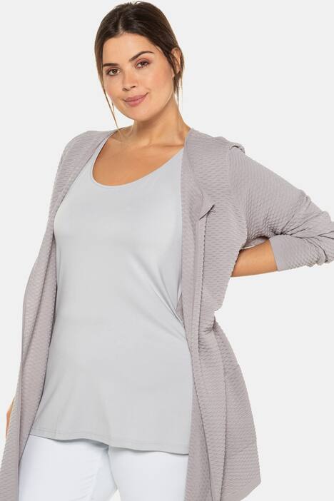 Cardigan, Strukturstrick, Metalic-Verschluss, selection