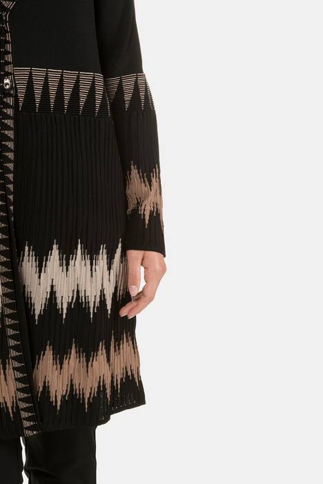 Strickjacke, extralang, Strickmix, selection