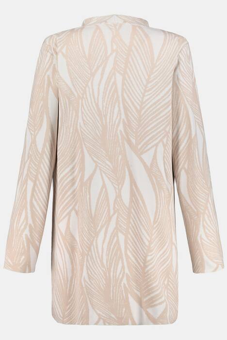 Jacquard-Cardigan, XL-Blattmuster, Ziernadel, selection