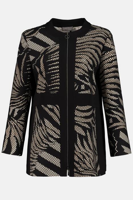 Jacke, Animalmuster, Materialmix, selection