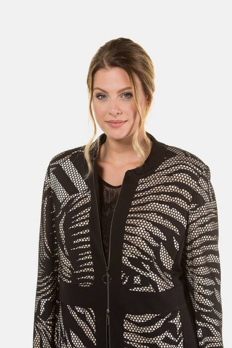 Jacke, Animalmuster, Materialmix, selection