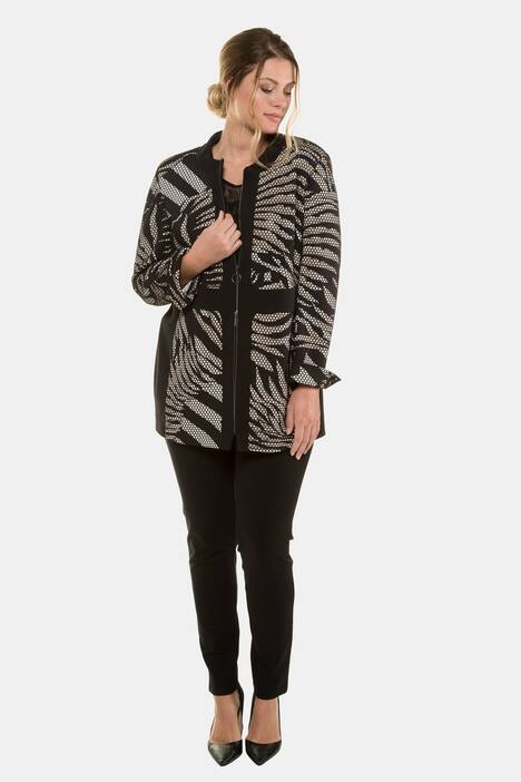 Jacke, Animalmuster, Materialmix, selection