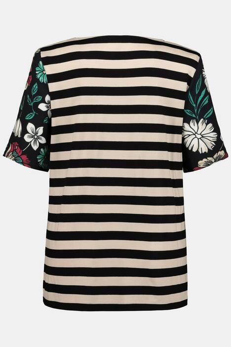 T-Shirt, Streifen, Classic, Blüten, selection