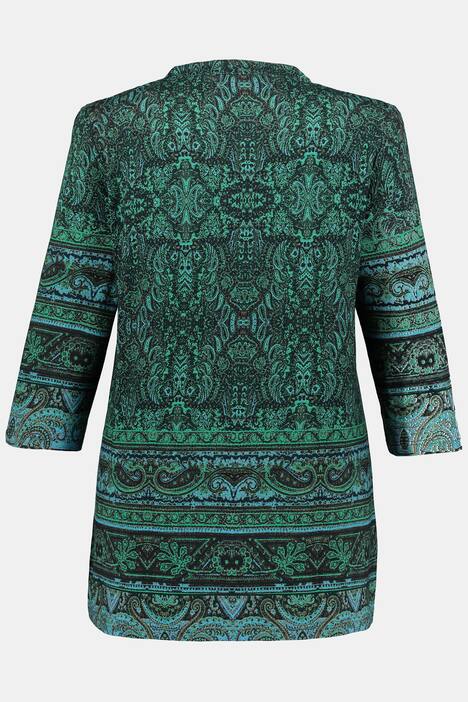 Shirt, Paisley-Design, Tunika-Ausschnitt, selection