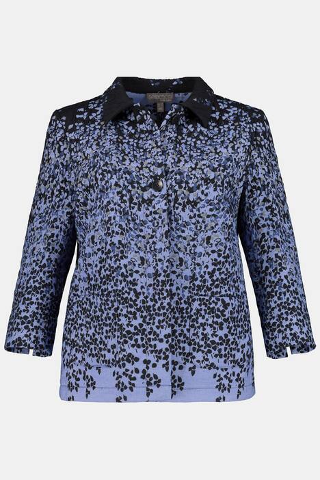 Jacquardjacke, Blütenblätter, Farbverlauf, selection
