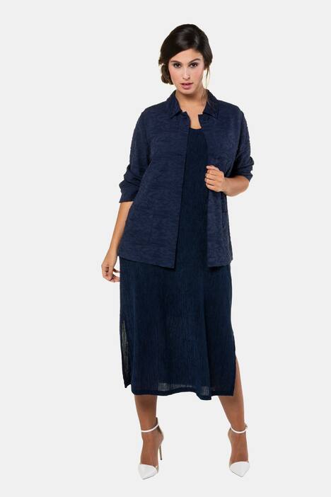 Jacke, Struktur-Jacquard, A-Linie, 3/4-Ärmel, selection