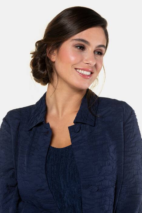 Jacke, Struktur-Jacquard, A-Linie, 3/4-Ärmel, selection