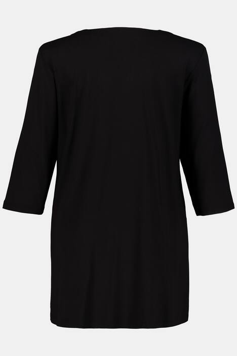Shirt, Zierfalte, A-Linie, Mustereinsatz, selection