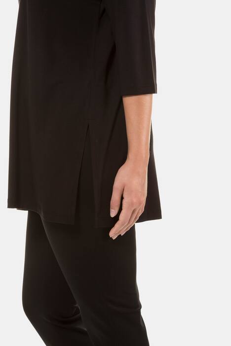 Shirt, Zierfalte, A-Linie, Mustereinsatz, selection