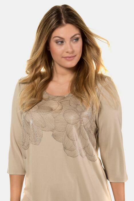 Shirt, glitzerndes Blüten-Design, Classic, selection