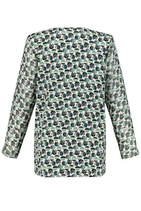 Shirt, ronde hals met sierplooi