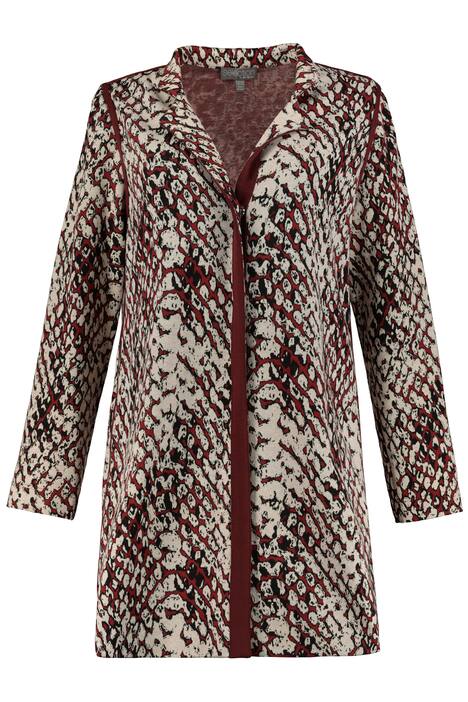 Wild Animal Jacquard Stretch Knit Jacket