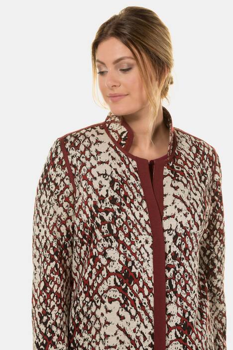 Jacquardjacke, XL-Animal-Design, Strickkante, selection