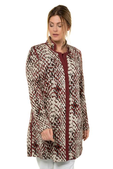 Wild Animal Jacquard Stretch Knit Jacket