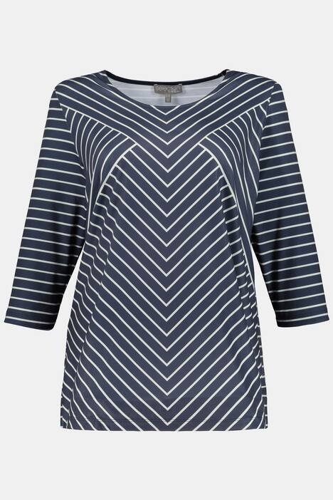 Shirt, Streifenmix, Classic, 3/4-Arm, selection