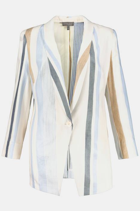 Blazer, Streifendesign, Lyocell, Schalkragen, selection