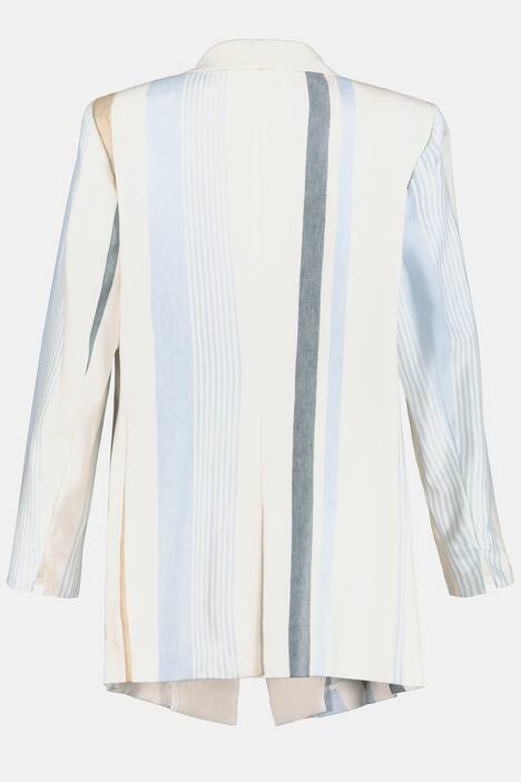 Blazer, Streifendesign, Lyocell, Schalkragen, selection