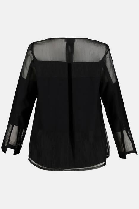 Tunika, Streifen, blickdichter Jerseyeinsatz, selection