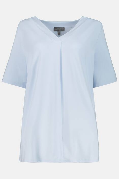 T-Shirt, Zierfalte, A-Linie, V-Ausschnitt, selection