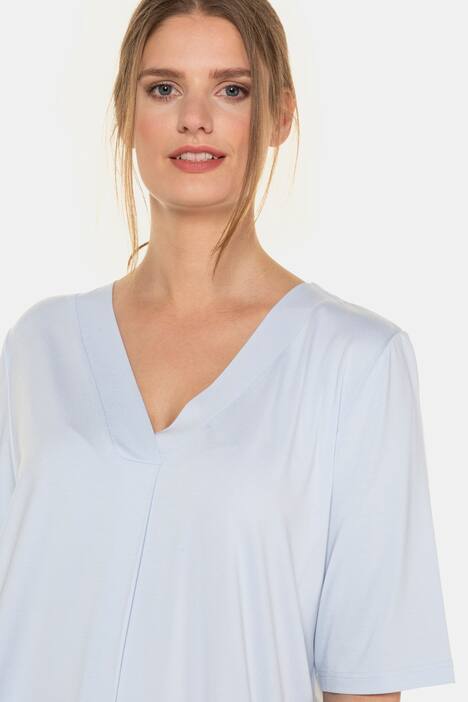 T-Shirt, Zierfalte, A-Linie, V-Ausschnitt, selection