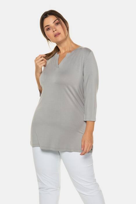 Shirt, Tunika-Ausschnitt, Classic, 3/4-Arm, selection