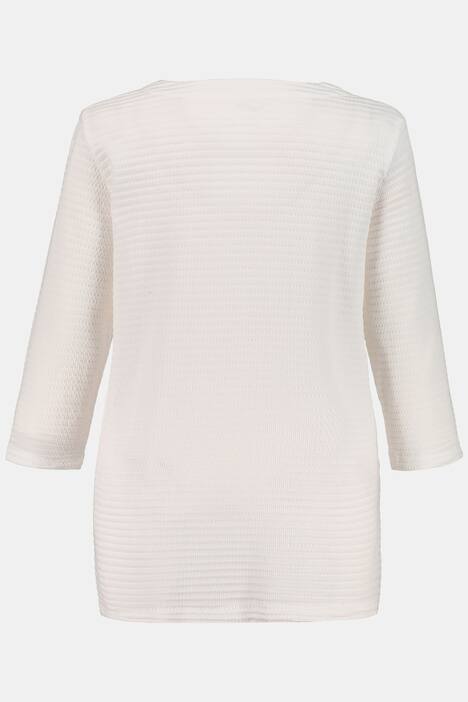 Shirt, 3D-Struktur, Classic, Bogenausschnitt, selection