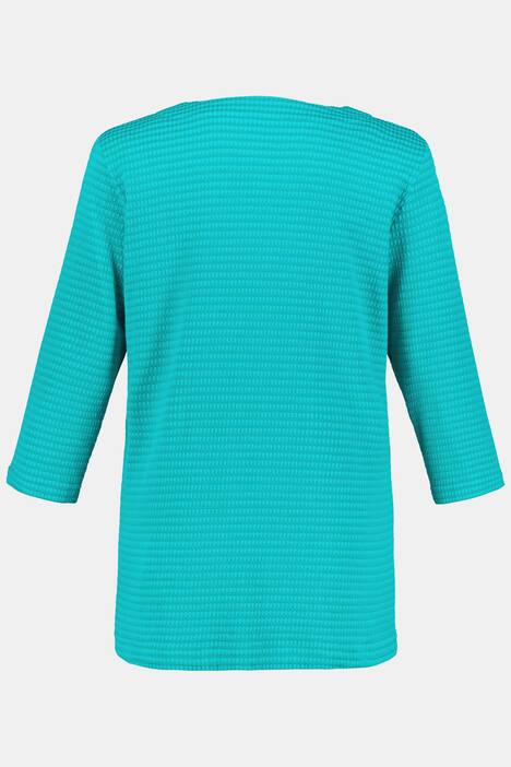 Shirt, 3D-Struktur, Classic, Bogenausschnitt, selection