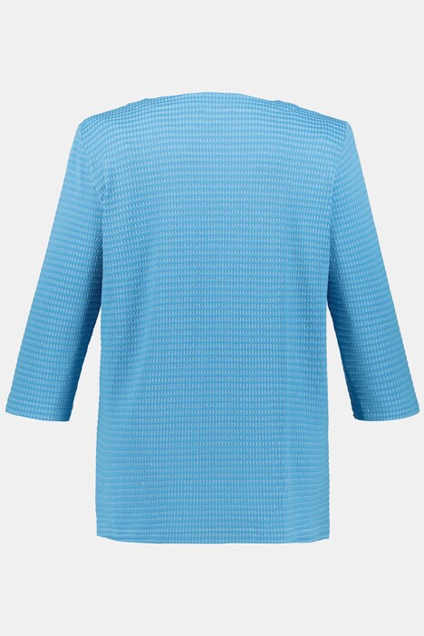 Shirt, 3D-Struktur, Classic, Bogenausschnitt, selection