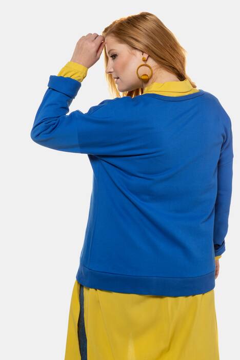 Sweatshirt, Color-Stickereien, Langarm