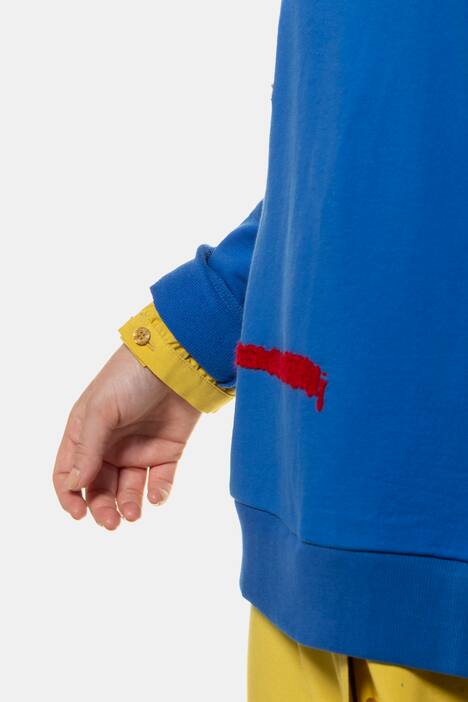 Sweatshirt, Color-Stickereien, Langarm