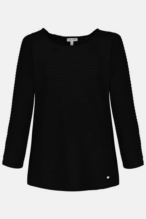 Shirt, Ringelstruktur, Raglanärmel, Jersey