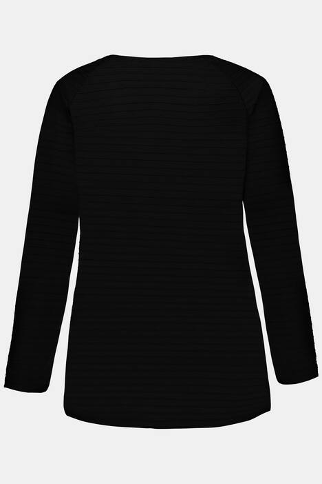Shirt, Ringelstruktur, Raglanärmel, Jersey