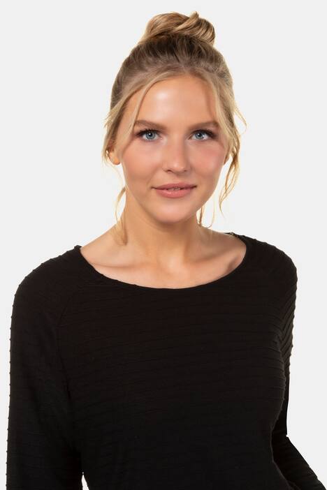 Shirt, Ringelstruktur, Raglanärmel, Jersey