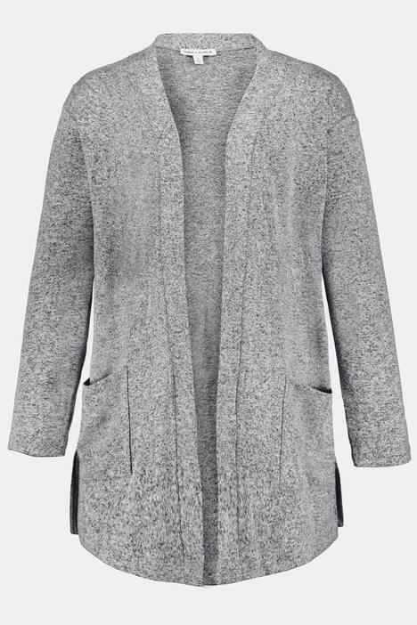 Jacke, flauschig, Schalkragen, Langarm