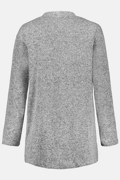 Jacke, flauschig, Schalkragen, Langarm