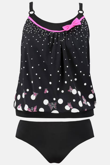 Tankini, Punkte, Schmetterlinge, Softcups