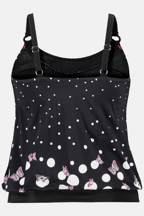 Tankini, Punkte, Schmetterlinge, Softcups