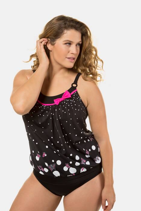 Tankini, Punkte, Schmetterlinge, Softcups