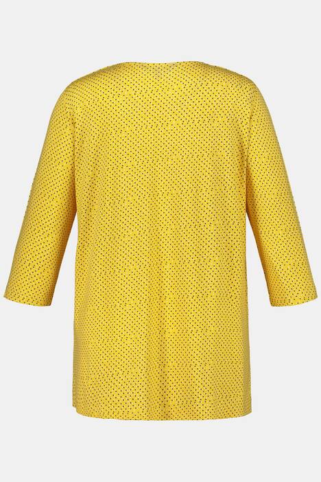 Shirt, Pünktchenmuster, A-Linie, Tunika-Ausschnitt