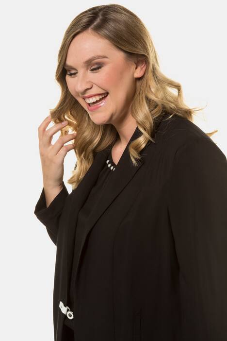Blazer, Schmuckverschluss, ohne Futter