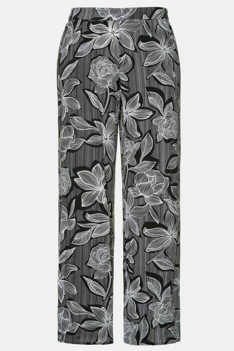 Marlenehose Mary, Blütenmuster, Komfortbund