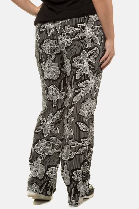 Marlenehose Mary, Blütenmuster, Komfortbund